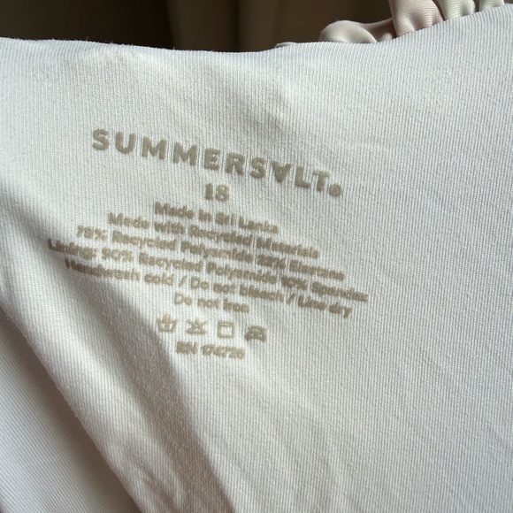 Summersalt The Mini-Ruffle Sweetheart Coast One-Piece - Strawberry Fields - Picture 3 of 3